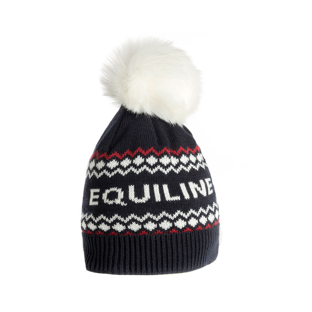 Equiline Dondy – Lämmin ja Tyylikäs Neulospipo Tekoturkistupsulla