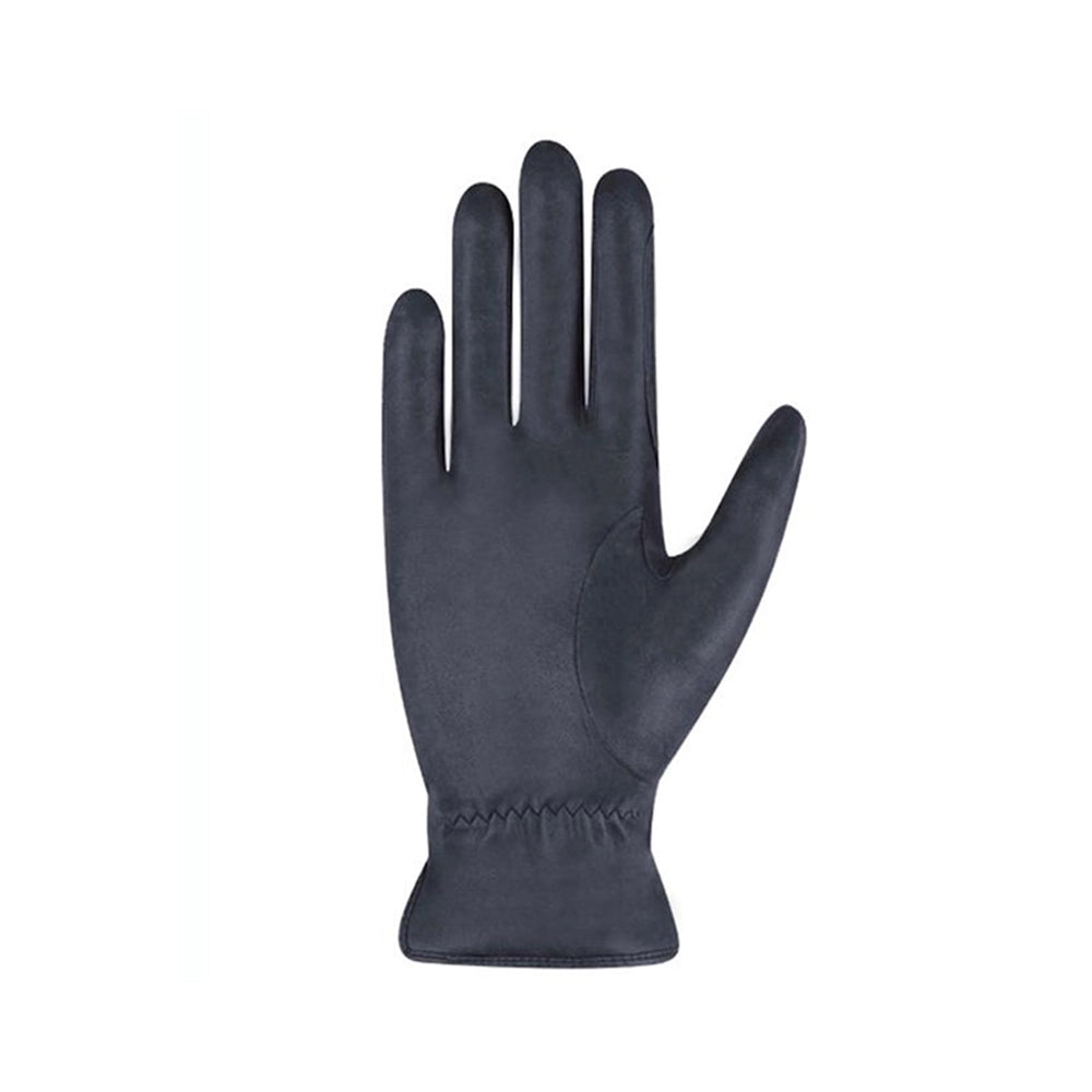 Roeckl Weymouth talviratsastuskäsineiden kämmenpuoli, vahvistettu materiaali ja pitävä tuntuma ohjiin