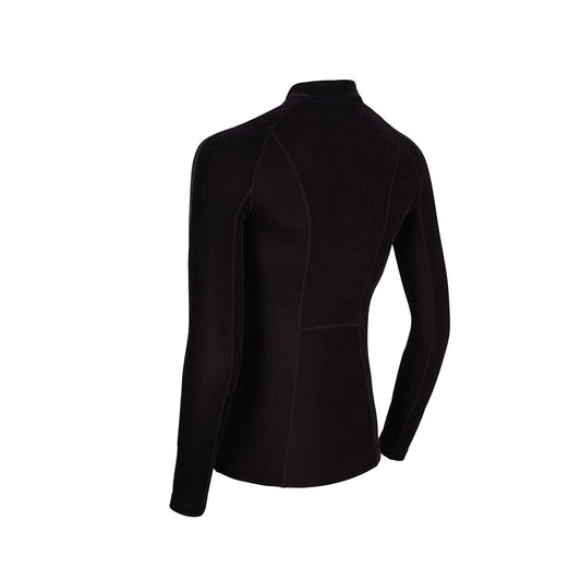 Naisten vartalonmyötäinen ratsastuspusero musta