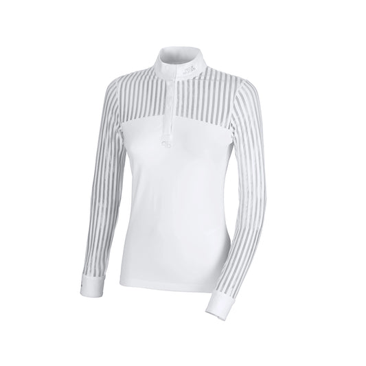 Pikeur Women’s Competition Shirt Long Sleeve Mesh White