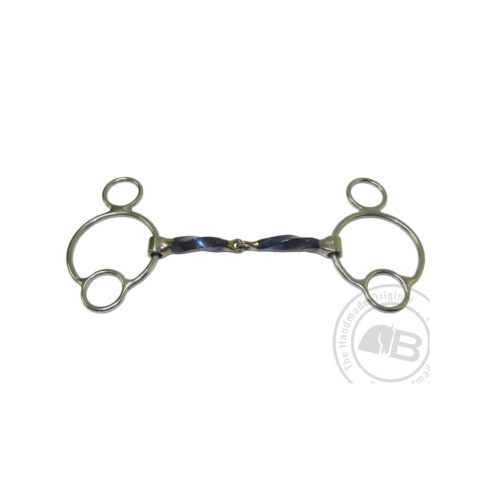 Bombers 2½ Ring Snaffle Square Twist