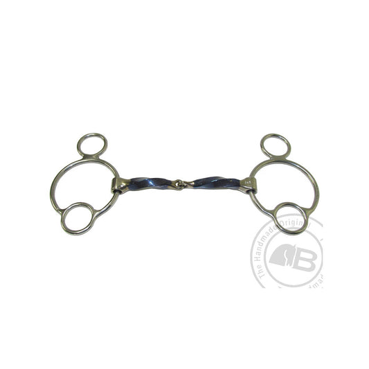 Bombers  2½ Ring Snaffle Square Twist
