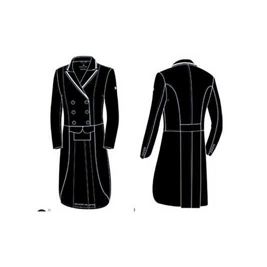 Equiline Unakite kisafrakki sivusta, joustava ja hyvin istuva malli kilparatsastukseen