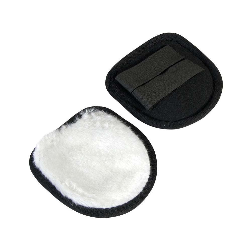 Horse Guard HG korvanlämmittimet ratsastuskypärään, musta teddy-vuori ja tarrakiinnitys talviratsastukseen