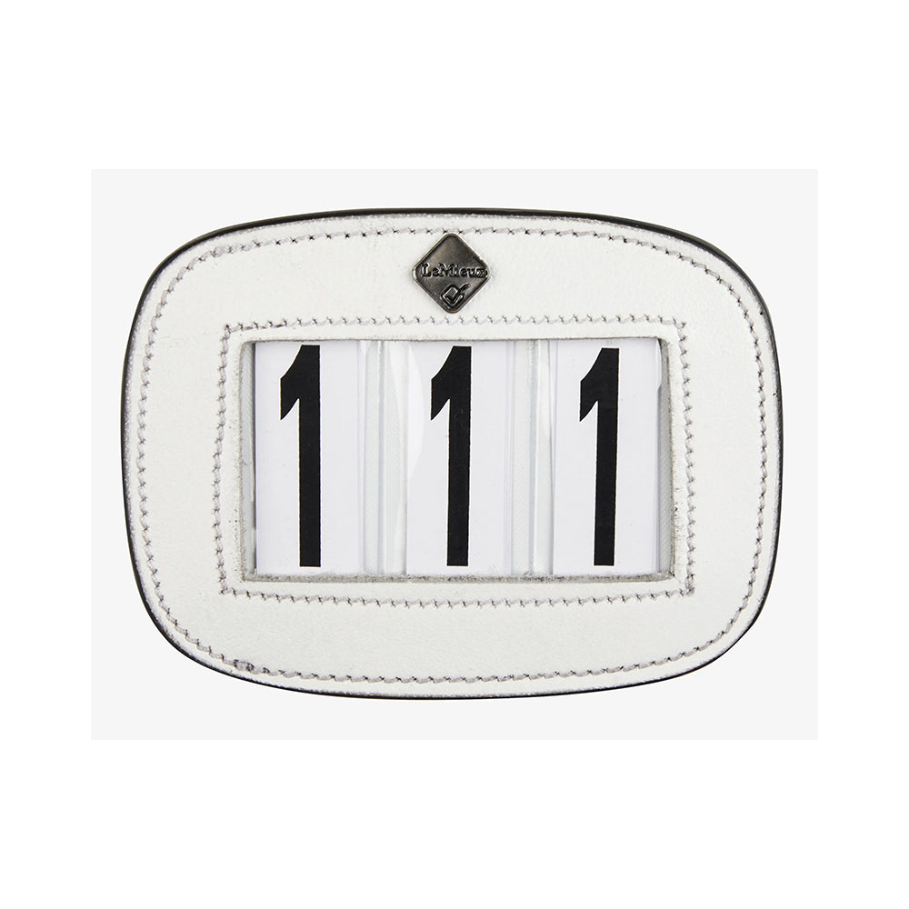 LeMieux nahkainen Numerolappu satulahuopaan