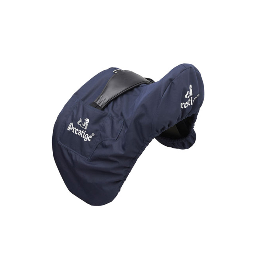 Prestige satulansuojus tummansinisenä fleecevuorilla koulu- ja estesatuloille