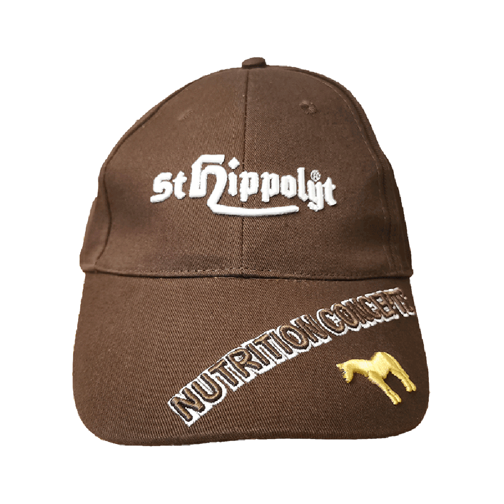 St Hippolyt puuvillainen lippalakki sivulta vihreällä lipalla