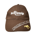 St Hippolyt puuvillainen lippalakki sivulta vihreällä lipalla