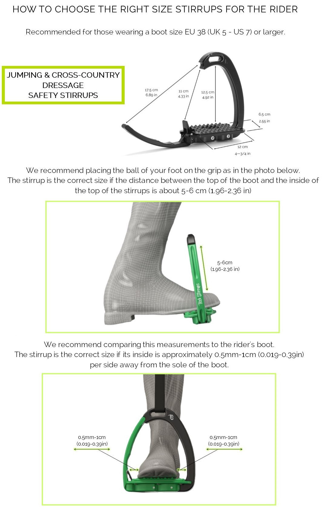 Tech Venice Dressage Sloped jalustimet