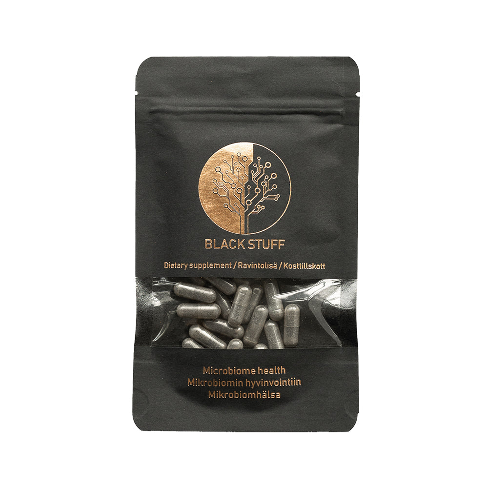 Black Stuff lisäravinne ✨ Havupuu-uutejauhe + Pakurikääpä + HUFULAC®