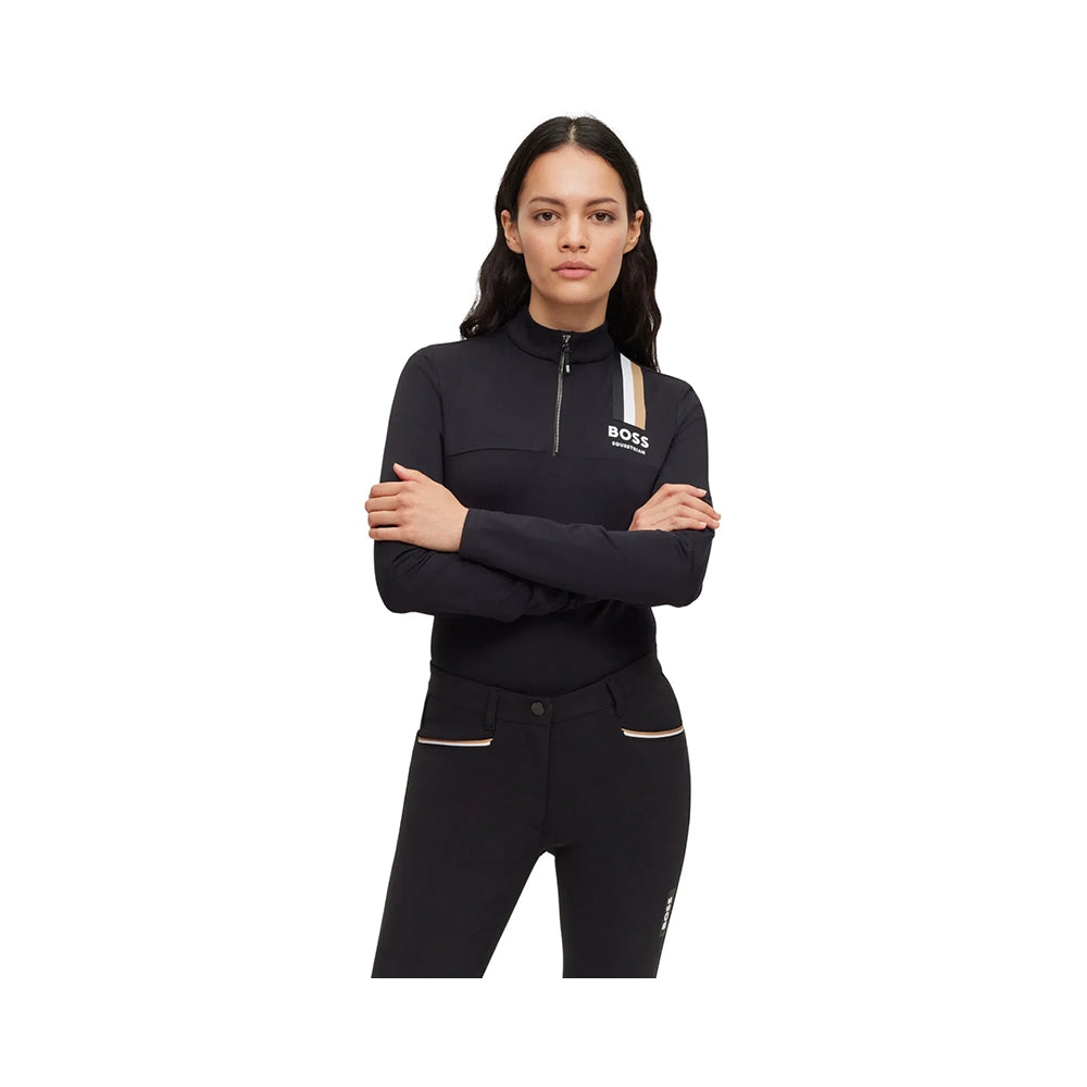 BOSS Lia Signature Training Shirt – Naisten Slim-Fit Power-Stretch Treenipaita