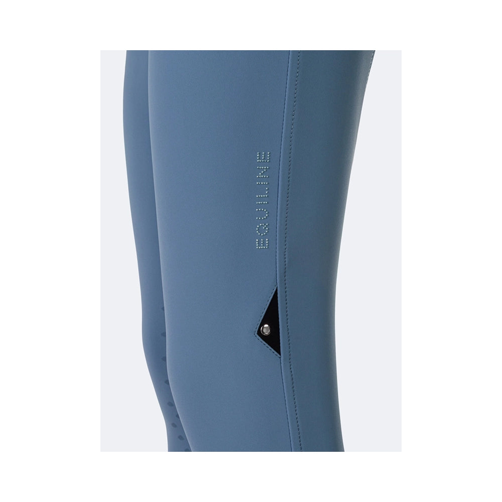 Equiline Eqedisonfh ratsastushousujen full grip -kokopaikat ja microstud-logo provincial blue