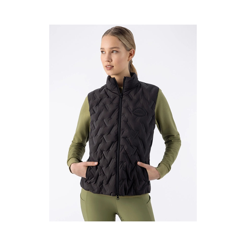 Equiline naisten musta ultra-kevyt liivi, lämmin ja tyylikäs kevätliivi arkeen ja tallille