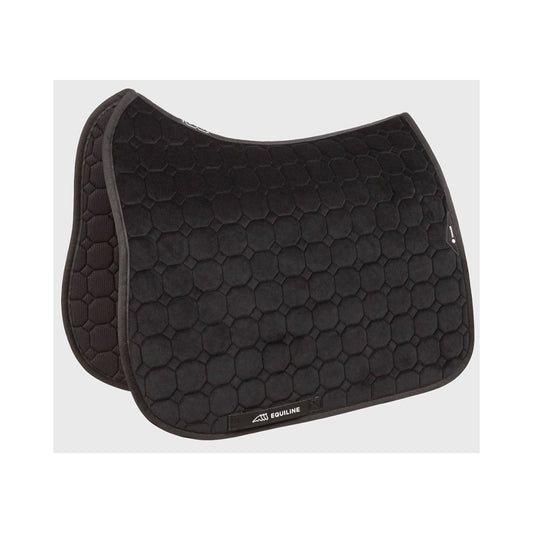 Equiline Octagon Velvet musta samettinen kouluhuopa 900 g täytteellä ja ACS 2 -iskunvaimennuksella
