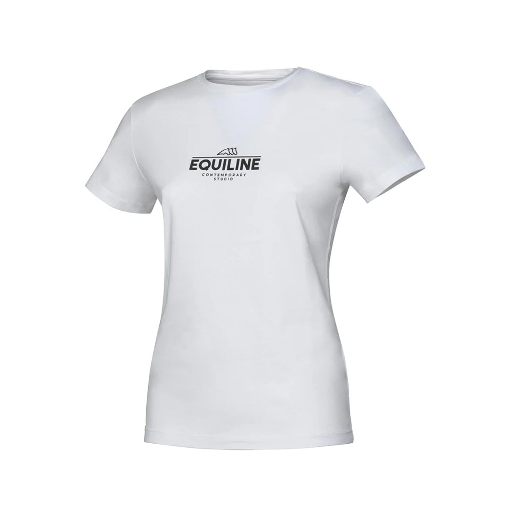 Equiline CERPY T-paita sivusta, naisellinen istuvuus ja mukava pyöreä pääntie