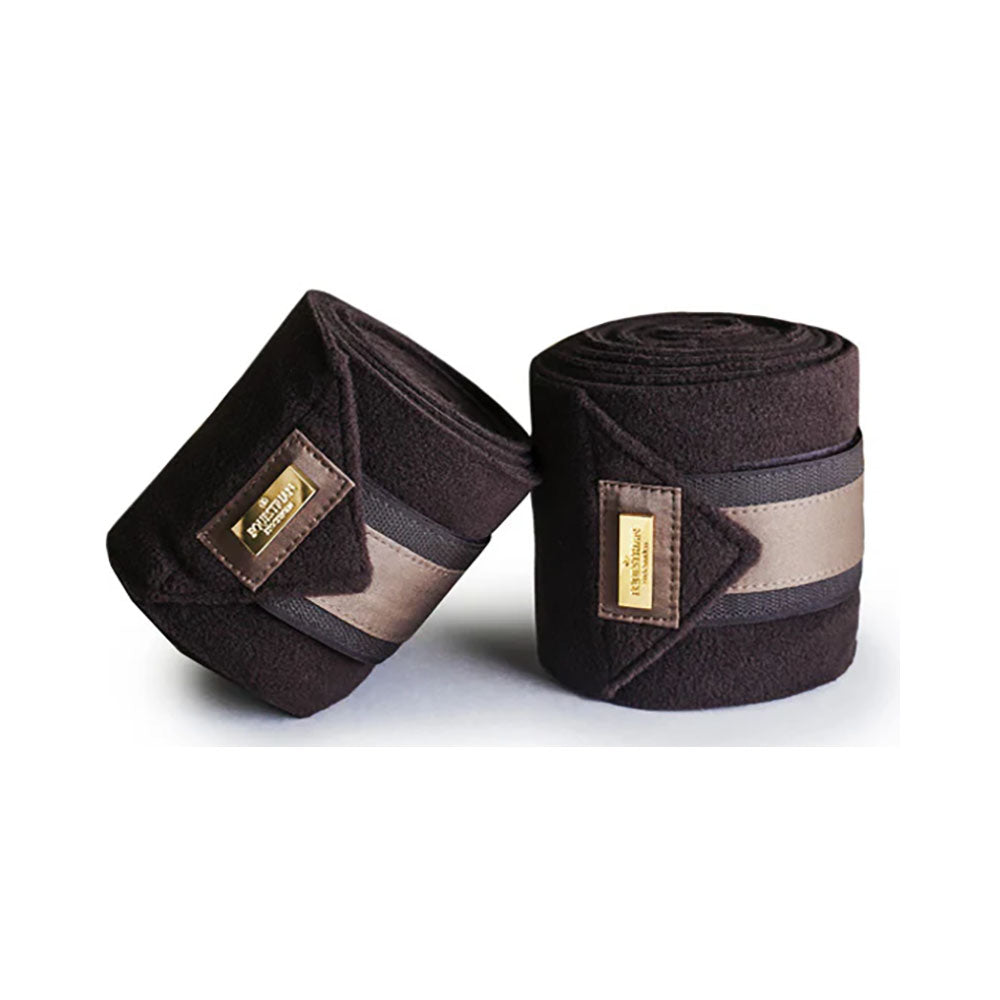 Equestrian Stockholm fleece bandage golden brown