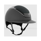 KASK Star Lady Pure Shine Chrome kiiltävä ratsastuskypärä antrasiitin värisenä, tyylikäs ja moderni ilme