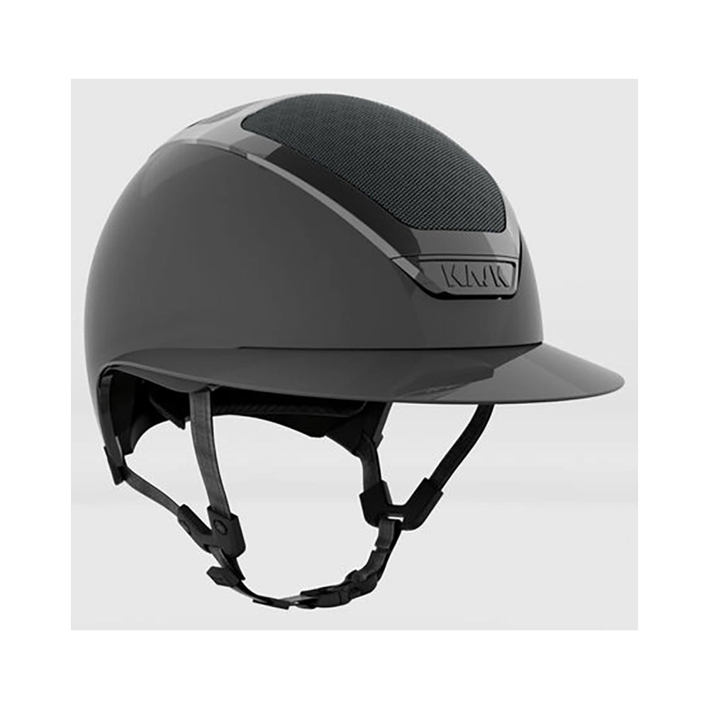 KASK Star Lady Pure Shine Chrome kiiltävä ratsastuskypärä antrasiitin värisenä, tyylikäs ja moderni ilme