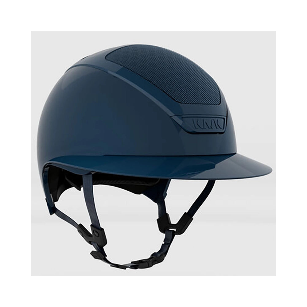 KASK Star Lady Pure Shine Chrome kiiltävä ratsastuskypärä tummansinisenä navy-sävynä