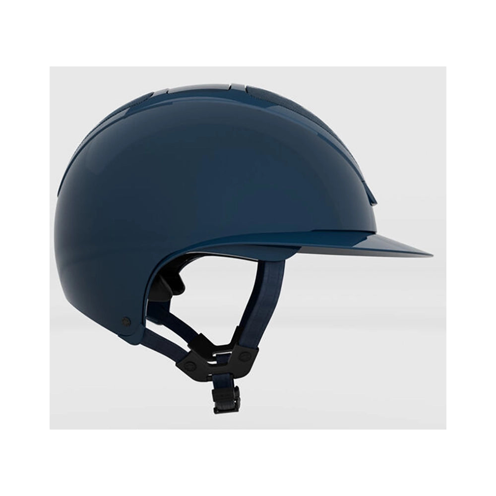 KASK Star Lady Pure Shine Chrome kiiltävä ratsastuskypärä sivusta, elegantti ja naisellinen muotoilu