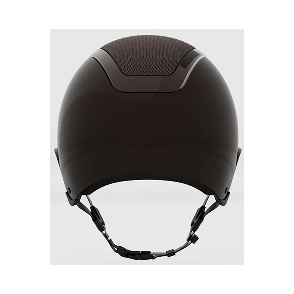 KASK Star Lady Pure Shine Chrome ratsastuskypärä takaa, tehokas ilmanvaihto ja siisti viimeistely