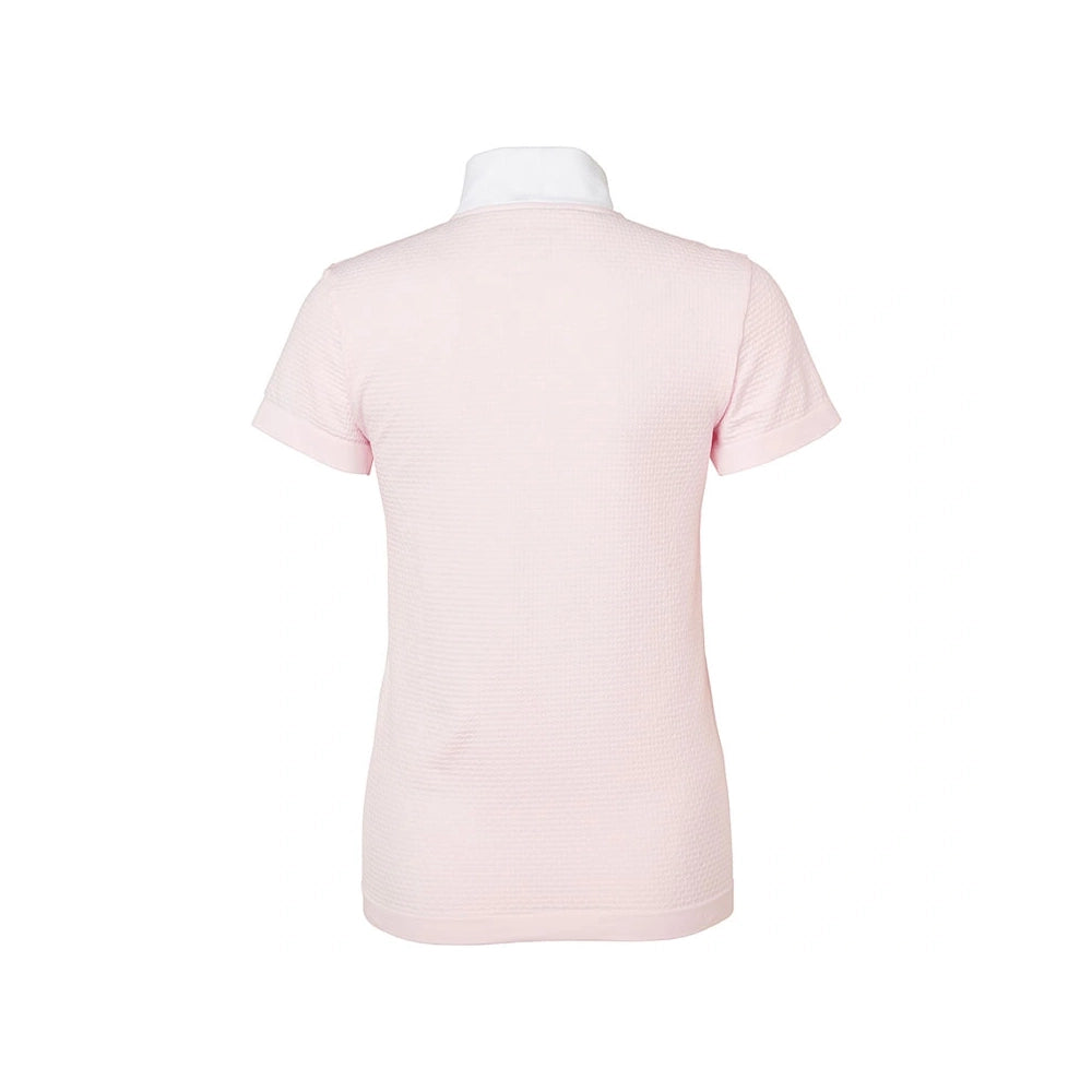 Mountain Horse Competition Top Soft Pink korkea kaulus ja kullanvärinen vetoketju