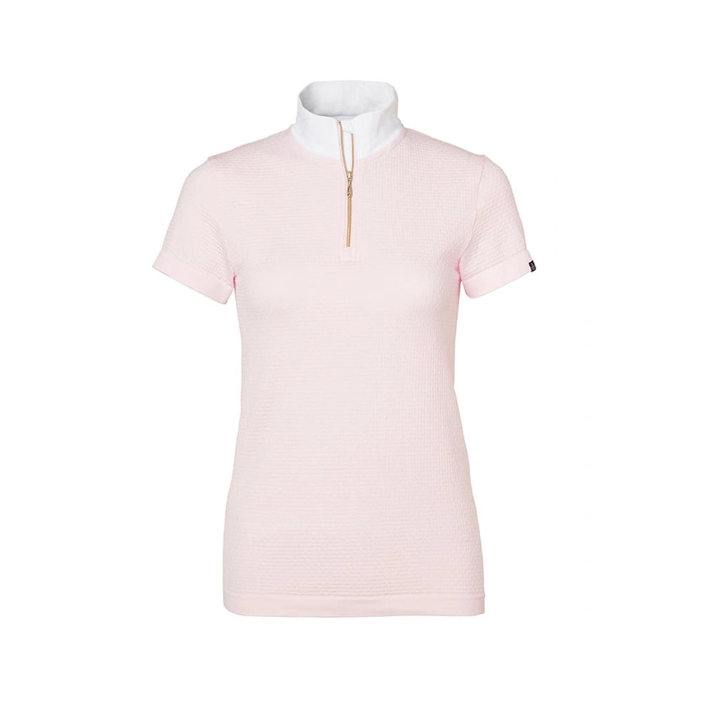 Mountain Horse Competition Top Soft Pink saumaton ja elegantti kisapaita ratsastukseen