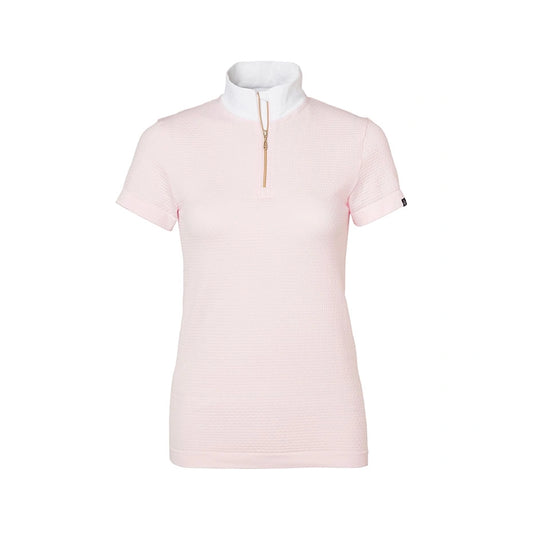 Mountain Horse Competition Top Soft Pink saumaton ja elegantti kisapaita ratsastukseen