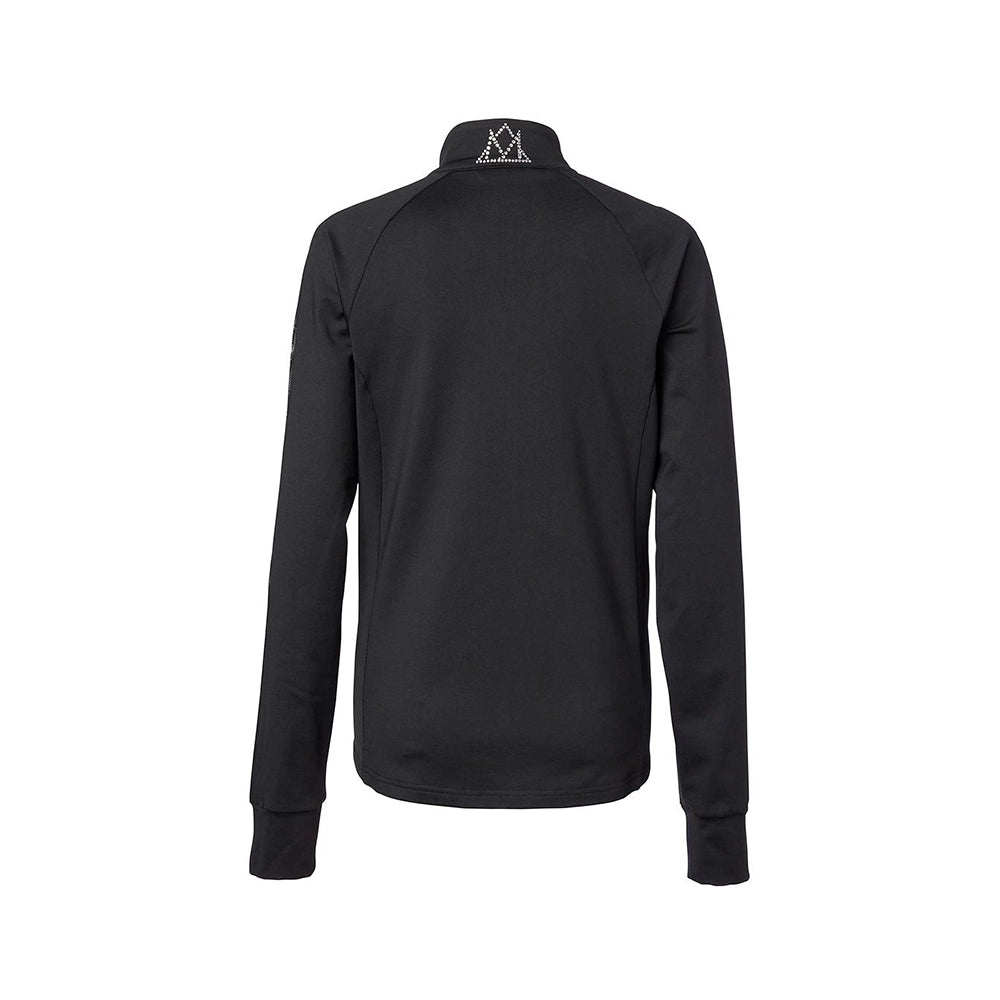 Mountain Horse Opal Tech Fleece takki musta naisten tekninen fleece ratsastukseen