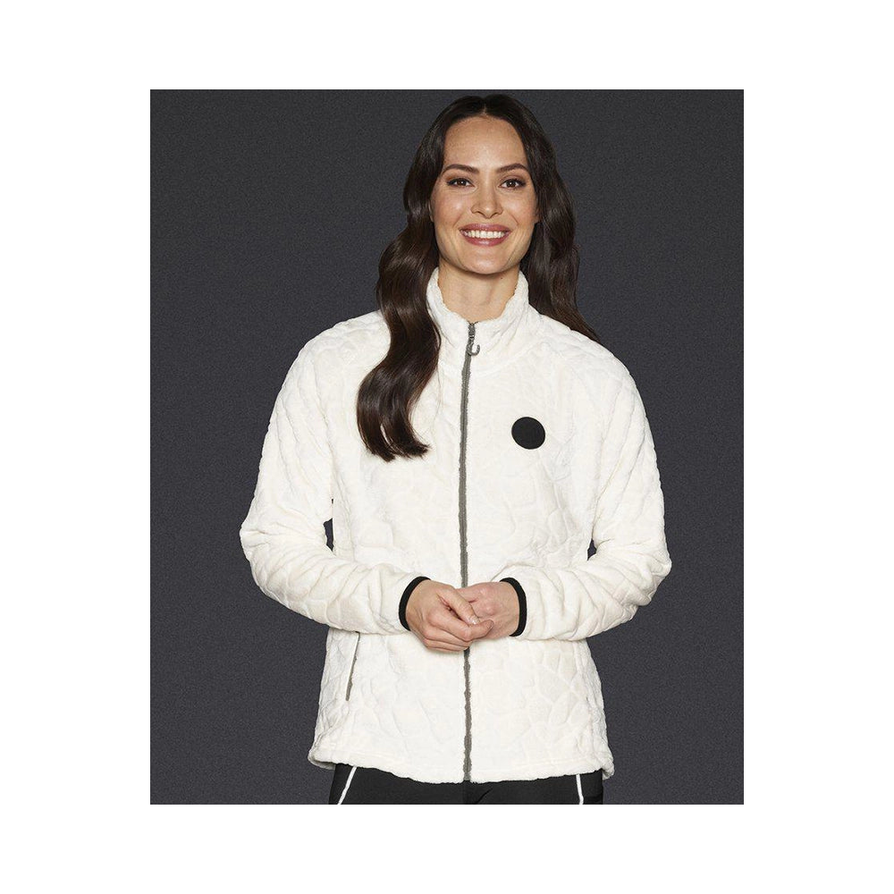 Mountain Horse Shadow Fleece – Pehmeä Fleece Takki, White Pearl (M–L)