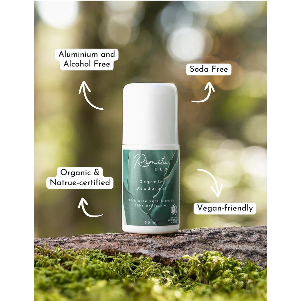 1. RimitaDeo Original alumiiniton deodorantti 50 ml – vegaaninen ja NATRUE-sertifioitu luonnonkosmetiikan deodorantti.