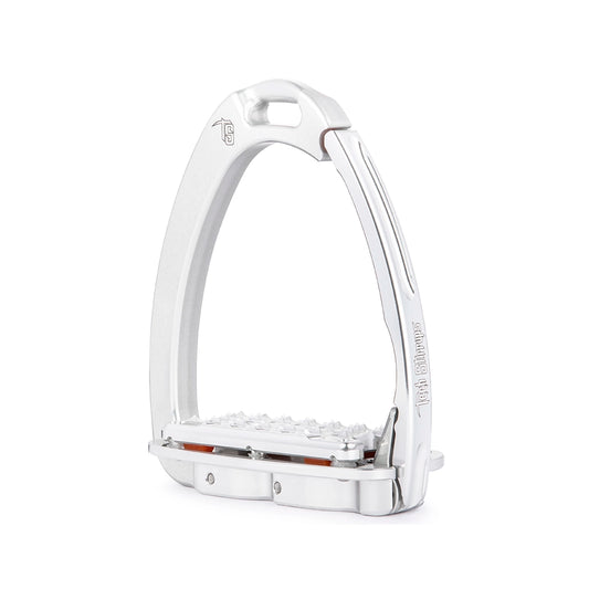 Tech Stirrup ENICE Plus EVO turvajalustin iskunvaimennuksella, leveä turva-avautuminen ja viisto jalkataso