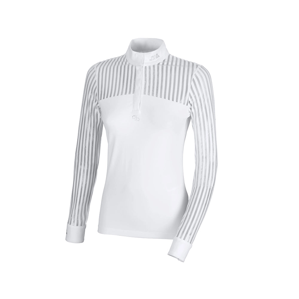 Pikeur Women’s Competition Shirt Long Sleeve Mesh White