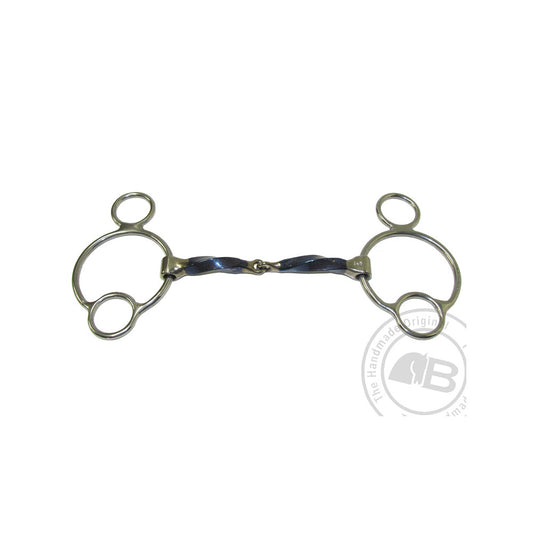 Bombers 2½ Ring Snaffle Square Twist