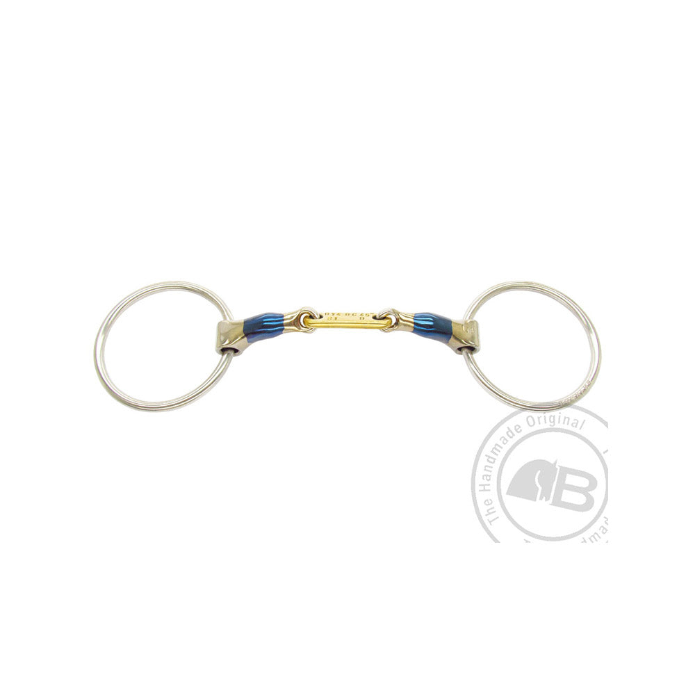 Bombers loose ring control plate dressage snaffle kuolain