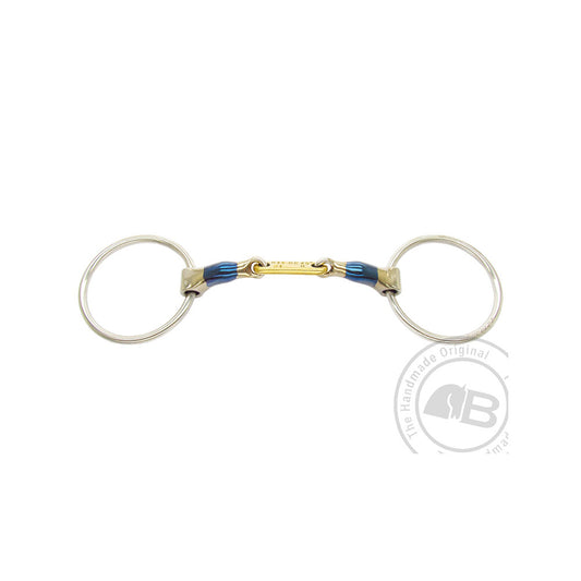 Bombers loose ring control plate dressage snaffle kuolain