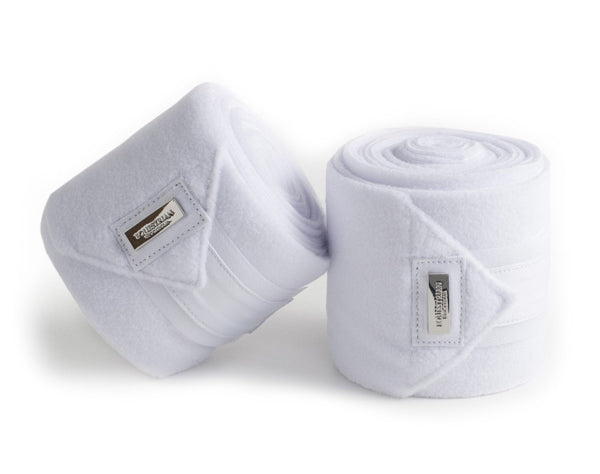 Equestrian Stockholm Fleece Bandage Valkoinen-Hopea