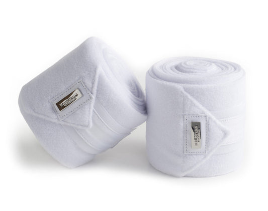 Equestrian Stockholm Fleece Bandage Valkoinen-Hopea