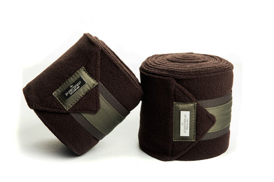 Equestrian Stockholm Fleece Bandage Brown