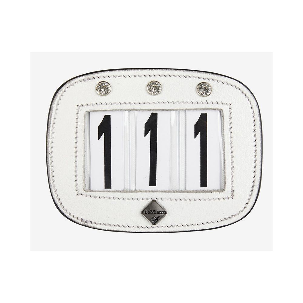 LeMieux nahkainen Numerolappu kristalleilla