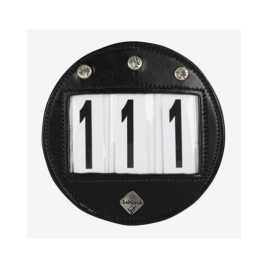 LeMieux nahkainen Numerolappu kristalleilla suitsiin