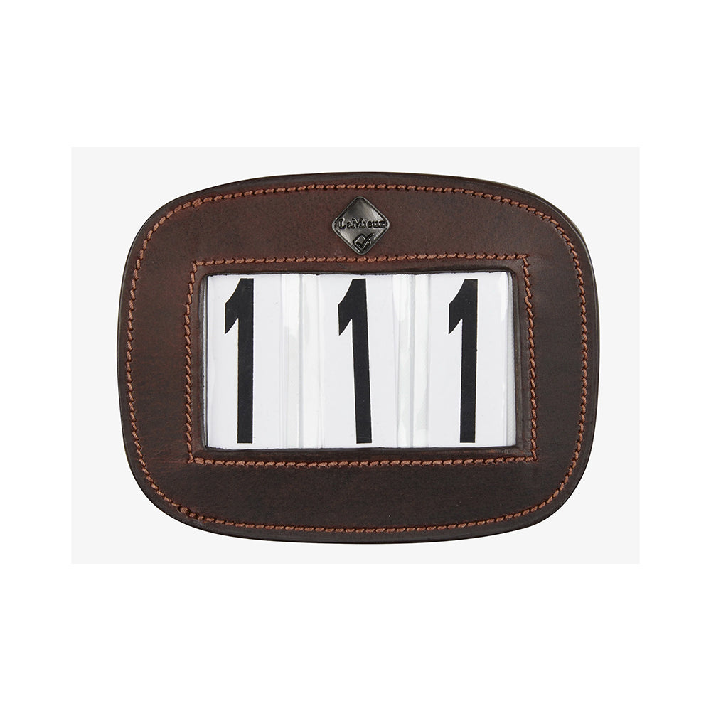 LeMieux nahkainen Numerolappu satulahuopaan